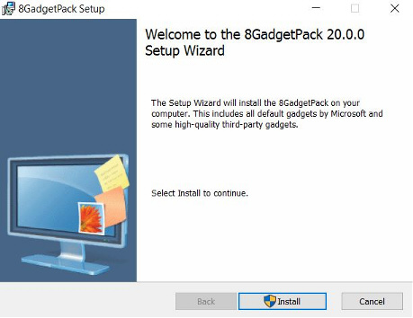 8GadgetPack - программа для установки гаджетов в windows 8.1 и windows 10 №2