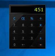 Glossy Calculator- Калькулятор гаджет для windows 7, Windows 10, windows 8.1