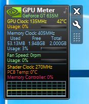GPU Meter - Гаджет температуры видеокарты